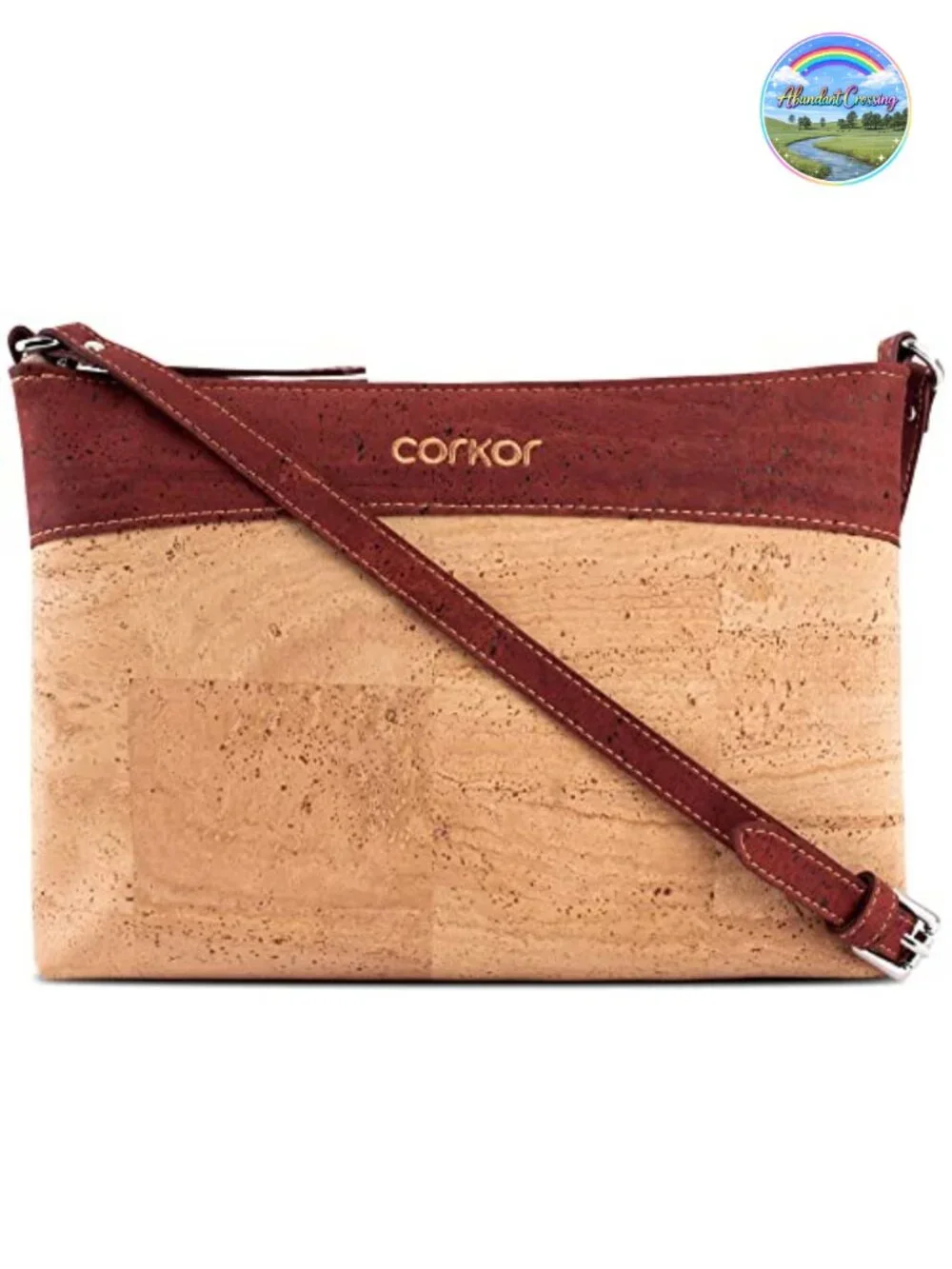 Vegan Cork Crossbody Bag Small Non-Leather Portugal Handbag